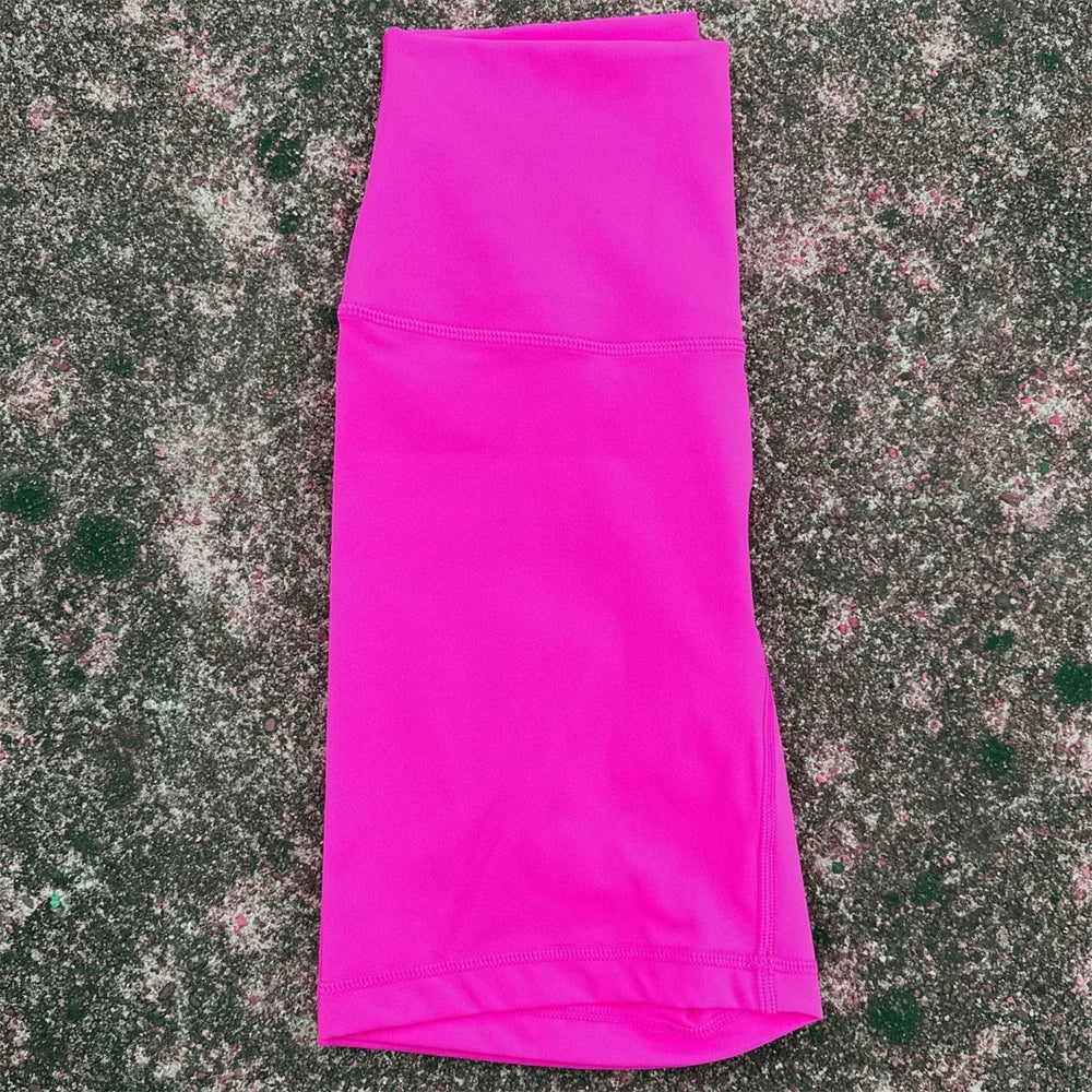 Solid Color High Waist Yoga Short Leg Cycling Women Fitness Sports Short Comprehensive Training Jog Squat Proof Internal Pocket - Matrix Studios