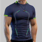 New Summer Sportswear Gym Breathable T Shirt Men Quick Drying Jogging T-Shirt Men Training Tees Fitness Tops Running T-shirt - Matrix Studios