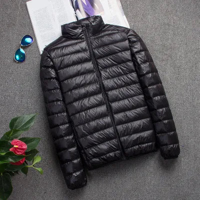 New Autumn And Winter Down Jacket Men's Fashion Hooded Super Light Warm Slim Coat Down Jacket Men's Coat - Matrix Studios