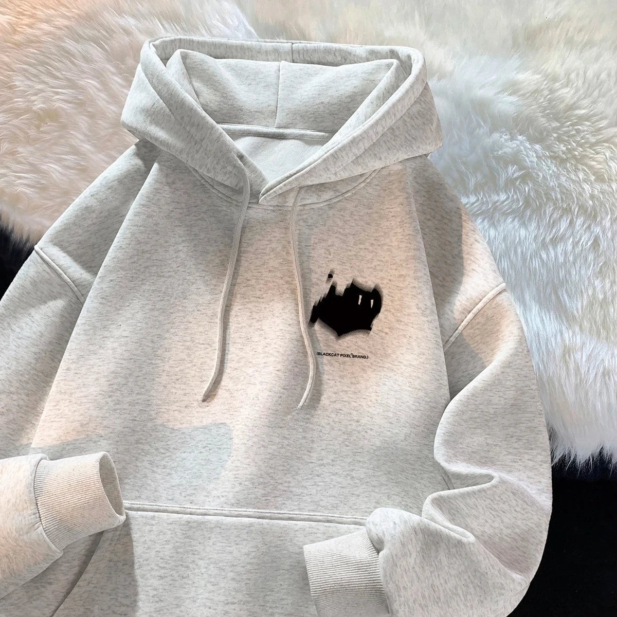 Hoodie Women's Trendy Brand Versatile Hong Kong Style High Street American Printed Top Autumn and Winter Coat - Matrix Studios