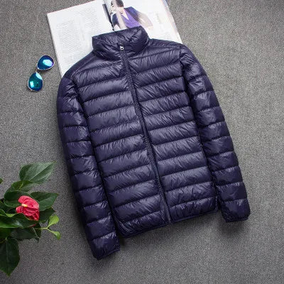 New Autumn And Winter Down Jacket Men's Fashion Hooded Super Light Warm Slim Coat Down Jacket Men's Coat - Matrix Studios