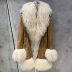 GO BALLISTIC YA Mongolia Sheep Fur Coat Women Real Leather Jacket Genuine Leather Coat - Matrix Studios