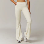 High Waist Wide Leg Pants Leggings Women Tights Fitness Bell-bottoms Yoga Elastic Leggings Push Up Gym Workout Flared Pants - Matrix-studios.com