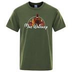 Summer Men T-shirt Cotton Blend Funny Malt Whiskey Print Summer Loose O-neck Cool T Shirt for Men Short Sleeve T-shirt Male Tee - Matrix Studios