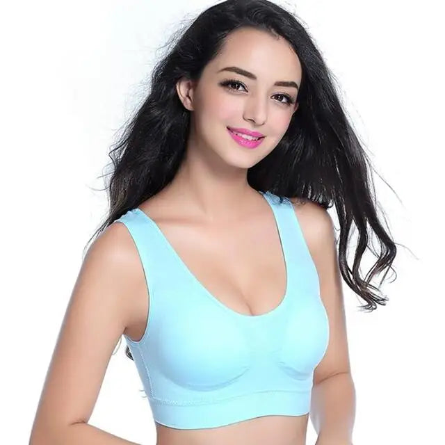S-7XL Plus Size Thin Non-underwire Bra Zero Bondage Women's Underwear Sports Yoga Wireless Vest Seamless Adjustable Brassiere - Matrix Studios