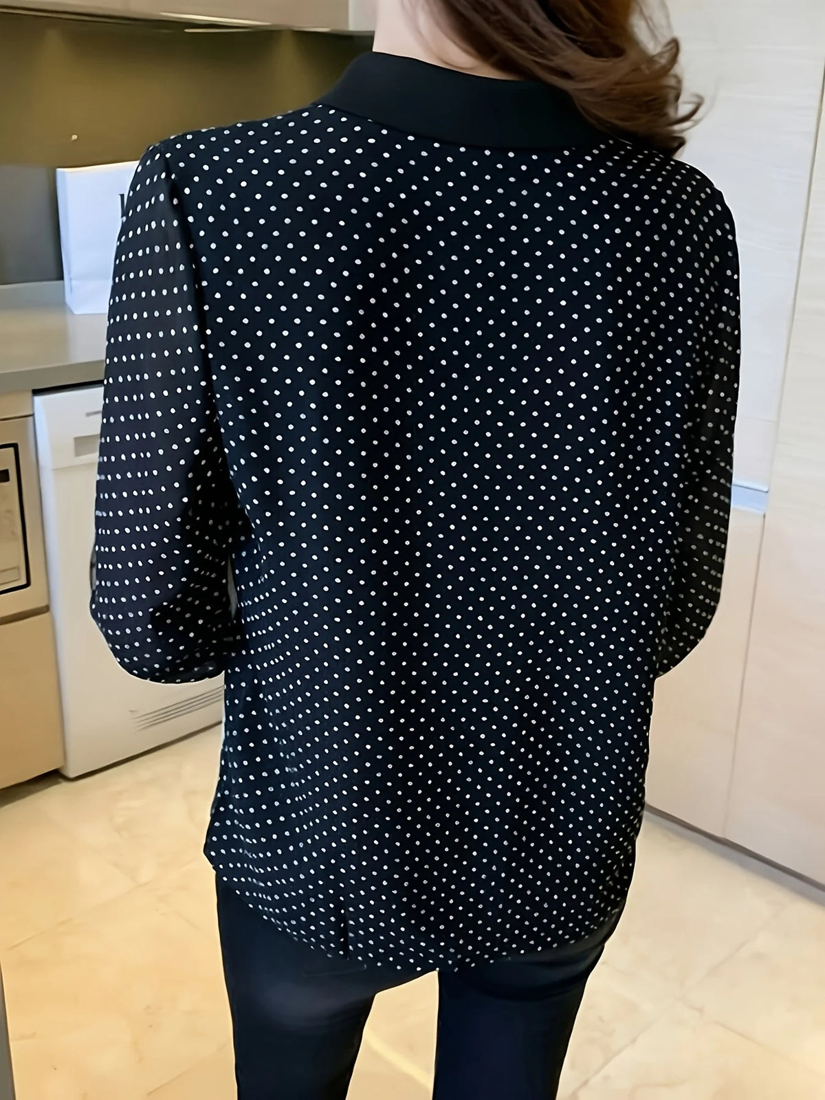 New elegant Women Blouses ladies shirts Blusas Mujer Long Sleeve Shirts causal Tops - Matrix-studios.com