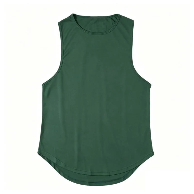 Summer Men's Gym Tank Top Fitness Training Clothing Quick-drying Loose Bodybuilding Sleeveless Shirt Men Fashion Basketball Vest - Matrix Studios