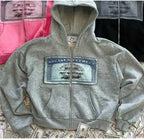 Zipper Hoodie Women Street Y2K New Punk American Hip Hop Joker Pattern 2025 Fleece Padded Sweatshirt Unisex Casual Hoodie - Matrix Studios