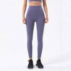SOISOU Nylon Yoga Pants Gym Leggings Women Girl Fitness Soft Tights High Waist Elastic Breathable No T Line Sports Pants - Matrix-studios.com