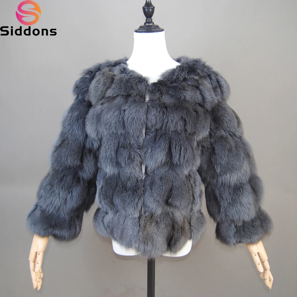 2026 New Style Real Fur Coat 100% Natural Fur Jacket Female Winter Warm Leather Fox Fur Coat High Quality Fur Vest - Matrix Studios