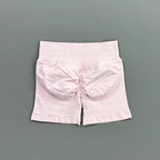 HISTELLO Gym Shorts 4.5" Women Fitness Sports Biker Shorts Low Waist Running Pants Workout Scrunch Butt Yoga Seamless Leggings - Matrix-studios.com