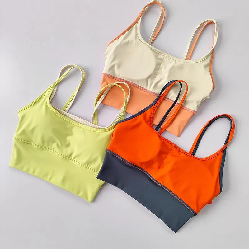 Sports Bra for Women Gym Vest Yoga Beauty Black Tube Top Running Sports Bra Fitness Yoga Crop Top Underwear Sexy Sport Bra Top - Matrix Studios