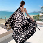 23 Styles 90x180cm Travel Beach Pareo Sunscreen Cover-Ups Women Large Dress Bikini Bathing Brazilian Swimwear Sarong Wrap Scarf - Matrix Studios