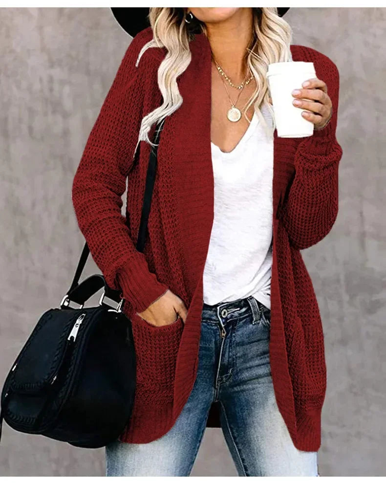 Fashion Women Cardigan Autumn Harajuku Knitted Sweater Basic Jacket Ropa Mujer Outerwear Thin Coat Streetwear New Woman Clothing - Matrix Studios