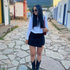 MUJER 2025 Asymmetric Skort For Women Black High Waist Mini Skirt Shorts Women Casual Bermuda Shorts Woman Summer Skirt Shorts - Matrix-studios.com