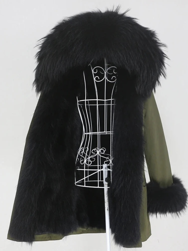 OFTBUY Winter Jacket Women Long Parka Real Fox Fur Coat Natural Raccoon Fur Collar Hood Thick Warm Streetwear Parkas New - Matrix Studios