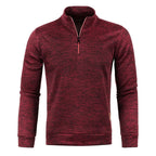 Men's Sweatshirts Half Zipper Pullover Male Long Sleeve Flleece Sweater Standcollar Snowflakes Hoodies Men Clothes - Matrix Studios