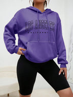 Los Angeles Art Letter Design Women Hoodies American Style Casual Hoody Autumn Hip Hop Female Hoodie Casual Fleece Clothing - Matrix Studios