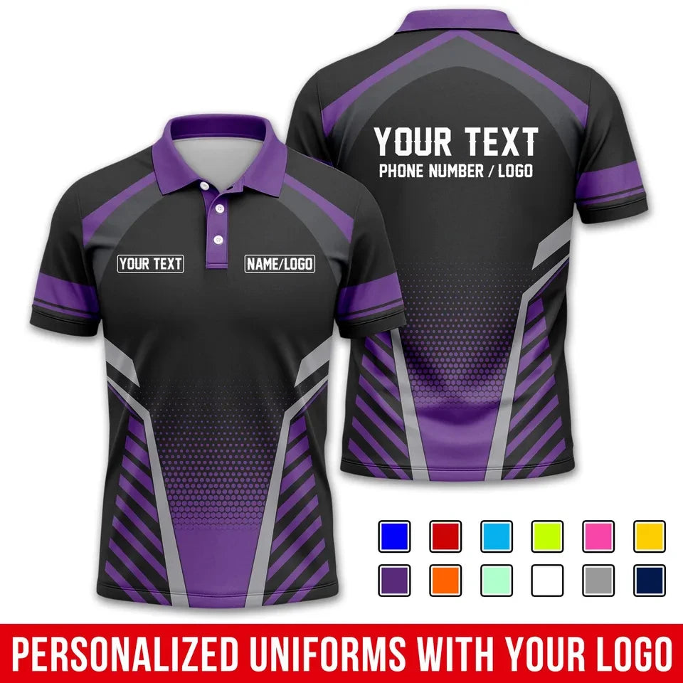 Fashion Men Women Stripe Graphic Polo Shirt For Men Custom Name Logo Text 3D Printed Polo Shirts Trend Button Up Sports Tops Tee - Matrix-studios.com