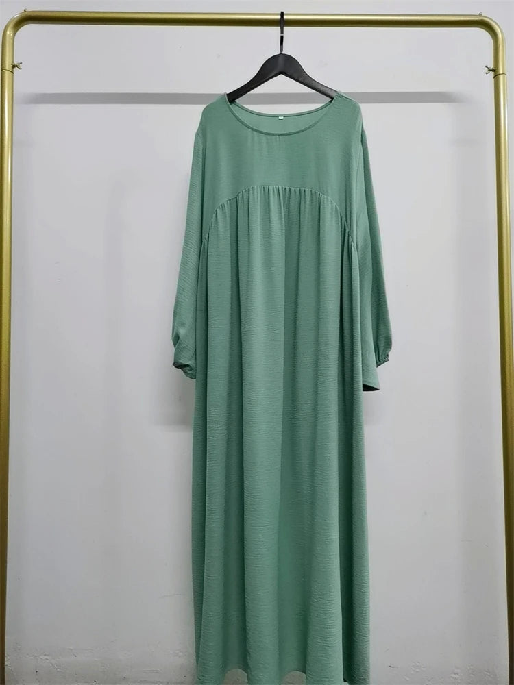 Eid Plain Modest Khimar Abaya Dubai 2024 Muslim Islam Arabic Palestine Abayas For Women Kaftan Dress Caftan Robe Femme Musulmane - Matrix-studios.com