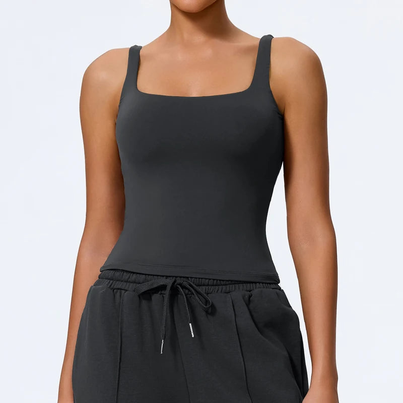 Summer Women's Workout Yoga Tank Top Quick-Dry Gym Sports Vest Female Running Tight Top Women U-Back Fitness Underwear - Matrix-studios.com