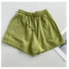 2026 Women's Comfortable Loose Wide-legged Drawstring A Pants Slim Waist Slim Fit Casual Home Versatile Sports Shorts New - Matrix Studios