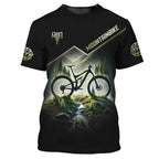 Mountain Bike Graphic T-shirt Men Custom Name Cycling T Shirts Sports Bicycle Short Sleeve Tops Summer Round Neck Tee Shirt - Matrix Studios