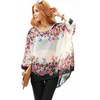 Women Blouses Plus Size Clothing Summer 2021 Novelty Bohemian Shirts Blusas Femininas Bohemian Style Women's Chiffon Tops Tees - Matrix-studios.com