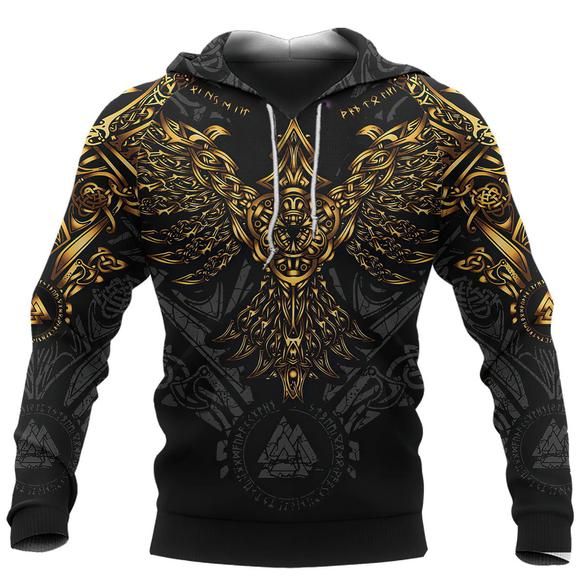 2024 New Hoodie 3d Viking Harajuku Print Pullover Men's Hooded Sweatshirt Oversized Vintage Male Clothing Fall Long Sleeve - Matrix Studios