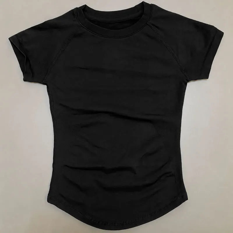 3 Pieces Gym Set Woman Seamless Short Sleeve Top Scrunch Gym Shorts Sport Strappy Bra Bodysuit Workout Suits Gym Clothes - Matrix-studios.com