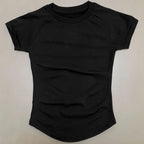 3 Pieces Gym Set Woman Seamless Short Sleeve Top Scrunch Gym Shorts Sport Strappy Bra Bodysuit Workout Suits Gym Clothes - Matrix-studios.com