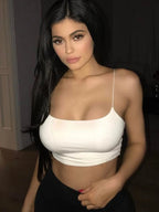 Sexy Tank Top Black Halter Crop Tops Women Summer Camis Backless Camisole Fashion Casual Tube Top Female Sleeveless Cropped Vest - Matrix-studios.com