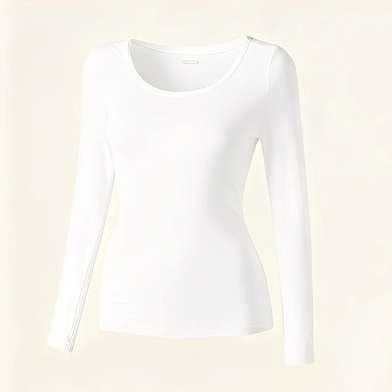 Winter Seamless Fleece Warm Leggings Female casual warm top Ladies Thermal Underwear 2pcs Set Slim Thin  Sports Fitness Leggings - Matrix-studios.com