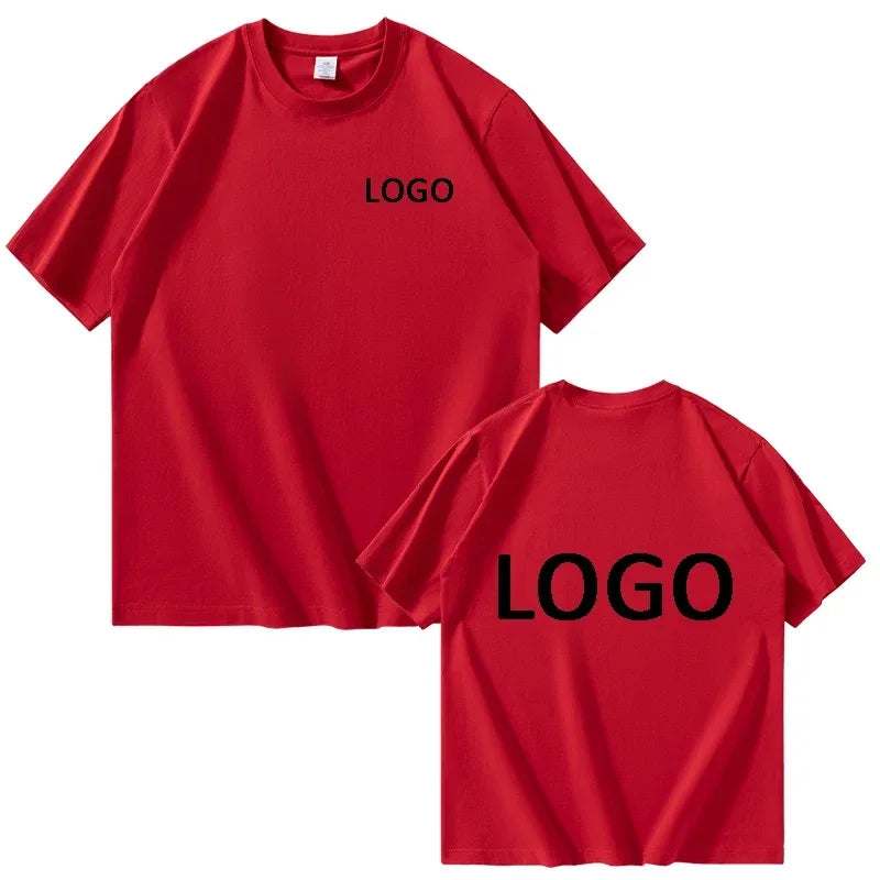 Customized Cotton Printed T-shirts Men Fashion Short Sleeve Tshirt Women Personality Casual Streetwear Tee Tops Camiseta