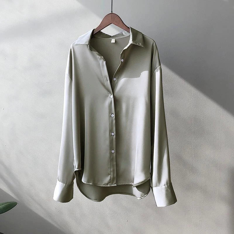 2025Spring Shirt And Blouses New Sweater Cardigans Woman Top Knitted Korean Long Sleeve Lapel Button Elegance Sweet Casual Coats - Matrix-studios.com