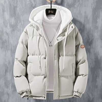 Winter Men's Padded Jackets Fashion Men Cotton Warm Down Hooded Parkas Coats Casual Men Thermal Windbreaker Coats Clothing 5XL - Matrix Studios