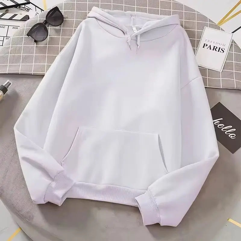 Spring Autumn Fashion Men's Women's Hoodie Casual Hoodies Pullovers Sweatshirts Women's Top Solid Color Hoodies Sweatshirt Women - Matrix Studios