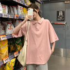 Summer solid color college style sport polo shirt new shirt collar short sleeved T-shirt for women - Matrix-studios.com