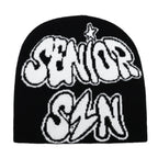 Y2K Letter Butter Knit Hats Skullies Beanies Autumn Winter Warm Hat Men Women Hip Hop Quality Skiing Cap Cycling Windproof New