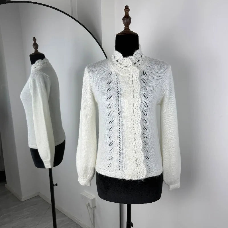 Tuularose Women Fashion Cardigan Spring Autumn Solid Lace-Up Single-Button Sweaters Chic Casual Commuter New 2026 Female Jumpers - Matrix Studios