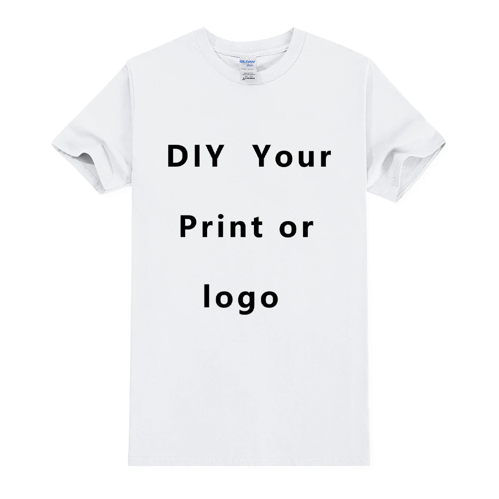 EU Size 100% Cotton Custom T Shirt Make Your Design Logo Text Men Women Print Original Design Gifts Tshirt - Matrix Studios