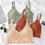 Kit 4 Women Seamless Bra Set, Sexy Beautiful Back Cotton Bra Comfortable Breathable Padded Bra Underwear - Matrix Studios