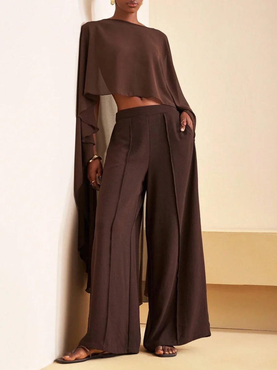 Sheer Poncho Top for Women Asymmetrical Mesh Shawl Wraps See Through Chiffon Capelet Evening Dress Wedding Cover Up - Matrix Studios