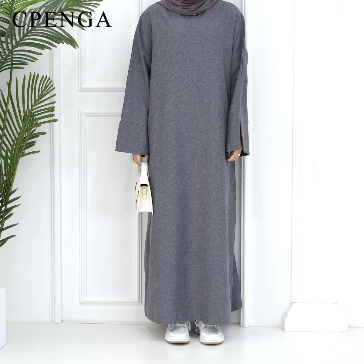 2024 New Dubai Abaya for Muslim Women Eid Ramadan Modest Dress Türkiye Loose Large Elegant Dress Gown Female Islam Clothing - Matrix-studios.com
