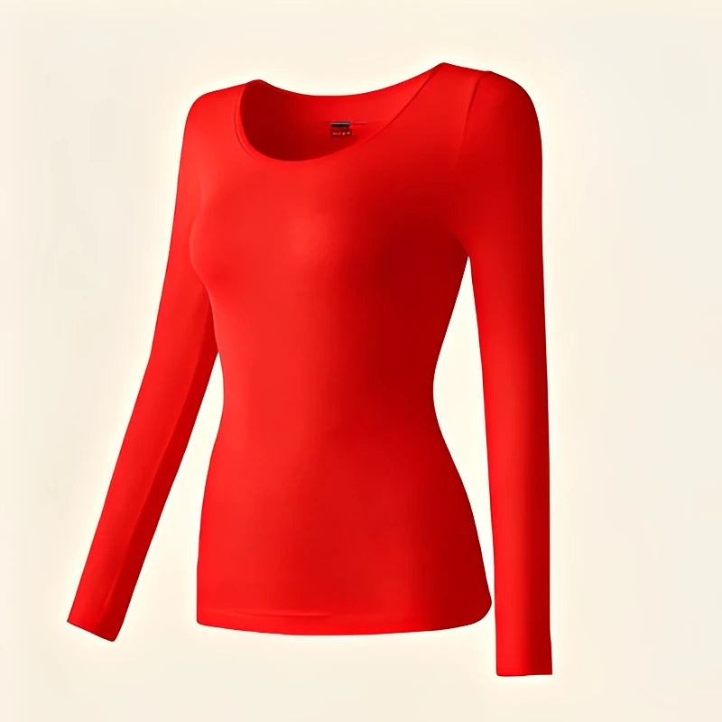 Winter Seamless Fleece Warm Leggings Female casual warm top Ladies Thermal Underwear 2pcs Set Slim Thin  Sports Fitness Leggings - Matrix-studios.com