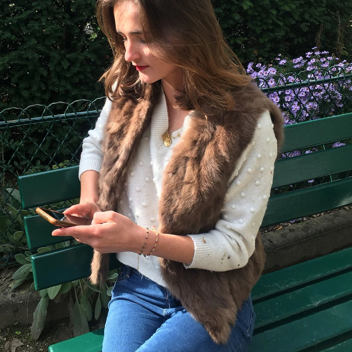Fancy Rani Real Rabbit Fur Vest Short Natural Jacket For Women Fashion Leather Autumn Winter Spring Outwear High Quality - Matrix Studios