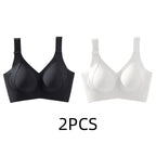 1/2PCS Women's Seamless Underwear, Thin Style, Large Breasts, Small Breasts, No Wires, Pull-up And Anti-sagging Large Size Bra - Matrix Studios