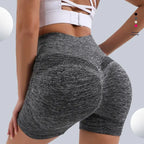CZGUKE Women High Waist Workout Shorts Butt Lifting Tummy Control Ruched Booty Smile Yoga Short Pant - Matrix Studios