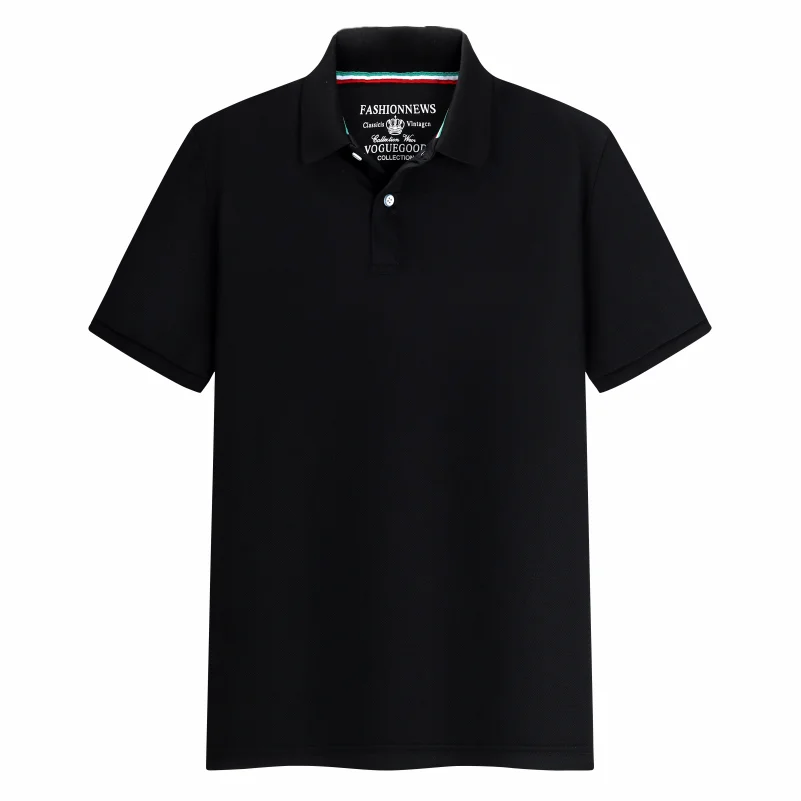 Summer Solid Color Outdoor Casual Lapel Short-sleeve Daily Business Short-sleeve Tops 2024 New Unisex Polo Shirts - Matrix-studios.com