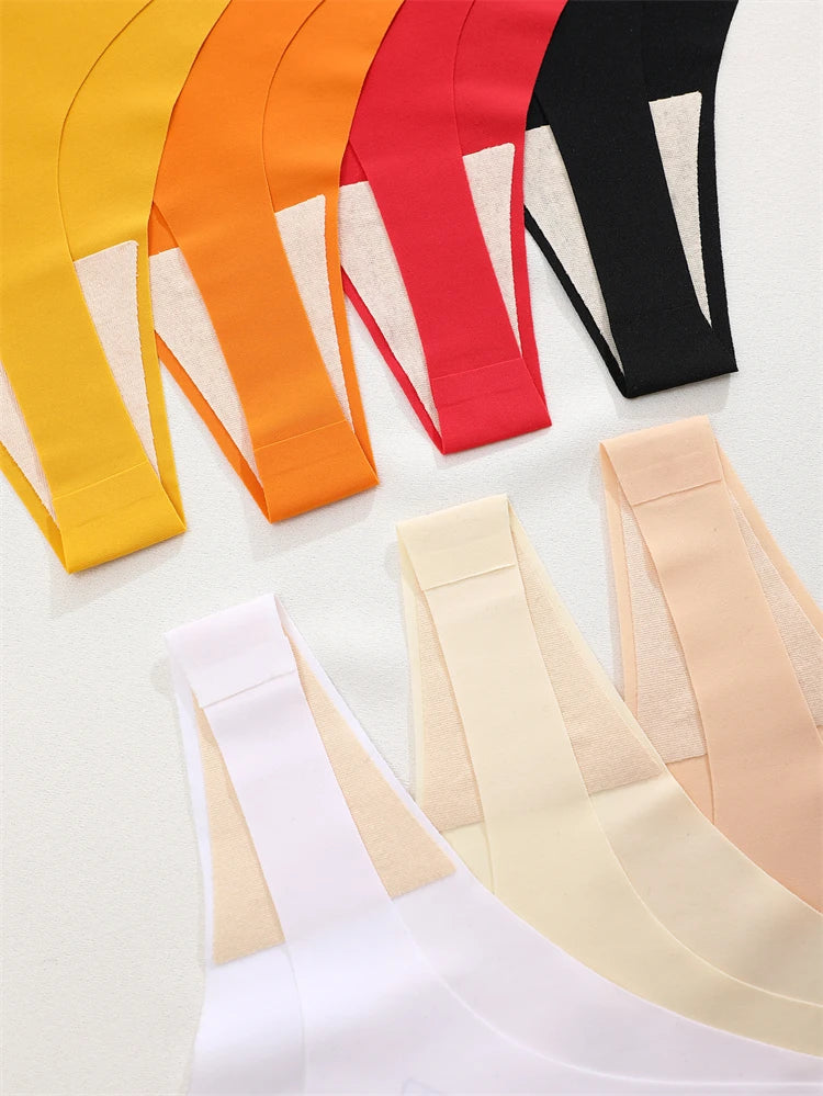 3PCS Women Ice Silk Seamless Thongs Underpants Sexy V-Waist Ultra-thin Panties Girls Low Rise Invisible G-string Lingerie XS-XL - Matrix Studios